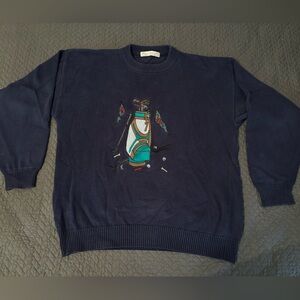 XL Vintage Golf Sweater